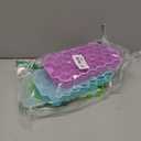 Ice Cube Trays for Freezer, 3 Pack Ice Cube Tray with Lid, Silicone Ice Cube Mold with Lid-37 Grid,Easy-Release Reusable 111 PCS Small Ice Cube for Iced Coffee Cocktail Whisky Chocolate Soup Food (Cyan&Purple&Green)