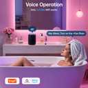 ROJOSAN Smart Bathroom Exhaust Fan with Bluetooth Speaker and Light & Humidity Sensor, Powerful 230CFM Exhaust Fan with Alexa/App/Remote Control, Auto-On Humidity & Odor Sensor, 2.0 Sone (White)