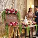 Suncalla 4 Pcs Green 35 Inch Amaranthus Artificial Flower Hanging Plants Fake Amaranthus Flower Dried Preserved Bleached Wisteria for Wedding Christmas DIY Bouquet Garlands Home Wall Decor