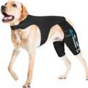 Dog Knee Brace for Hind Leg  Adjustable Dog Rear Leg Support Brace with 4 Metal Stabilizers, Helps with Torn CCL, Luxating Patella, Ligament Injuries, Hip Dysplasia,XXL