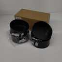 4 PCS 6 Inch Black Springform Pan with Removable Bottom Carbon Steel Mini Cheesecake Pans Round Springform Cake Pan with Stainless Steel Spring Buckles for Baking Kitchens Restaurant