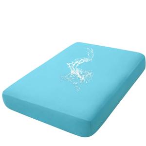 hyha Waterproof Couch Cushion Covers, Stretch Sofa Couch Seat Slipcover for Dog Washable, Non-Slip Waterproof Outdoor Cushion Covers for Patio Furniture Replacement (1 Piece for Medium, Peacock Blue)