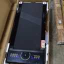 Walking Pad Treadmill with 12% 9-Level Auto Incline, 450 lbs Capacity RGB LED Screen, Bluetooth Speaker Under Desk Treadmill, Compact Treadmills for Home Hiking (Black)