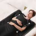 Sauna Blanket for Home Use20-60 Minutes Timer, 6 ft x 2.65 ftSpace Black