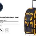 Travelers Club Xpedition 30 Inch Multi-Pocket Upright Rolling Duffel Bag