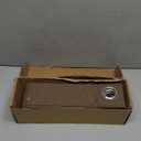 100% Blackout Magnetic Folding Door Curtain for Doorway Pleated Curtains Room Divider Drapes, Accordion Style Closet Curtains for Open Closet, 1 Panel, W45 x L80, Tan