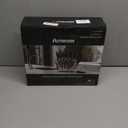 Astercook Knife Set with Block and Sharpener, 22 Piece Kitchen Knife Set Dishwasher Safe, Space-Saving Clear Knife Block with Knives for Everyday Home Cooking Black