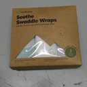 3-Pack Organic Baby Swaddle Sleep Sacks - Swaddles for Newborns, Infant 0-3 Months, Baby Girls, Boys, Soft & Snug Newborn Sleep Sack, Nursery Swaddling Blankets (Bunnies, XS)