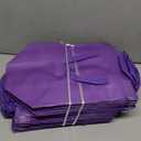 50 Pcs Insulated Take Away Bags Bulk Thermal Insulation Food Bags for Coffee Milk Tea Hot Cold Fresh Food Seafood for Catering Restaurant Grocery (9.45x9.45x5.91inch,Purple)