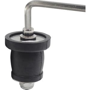 Expandable Mechanical Seal, Cleanout Pipe Plug-Rubber Expansion Scupper Plugs & Removable Stainless Steel Allen Wrench Handle, 1-9/16 to 1-3/4 in Sewer Cap Cover, Winterizing Pool Boat Plugs