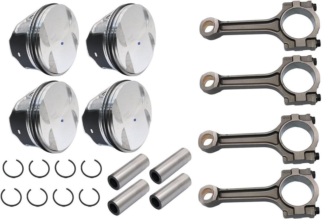 4pcs 12578324 Engine Pistons Rings Set Fits for Buick for Chevy for GMC Saturn 2.4L