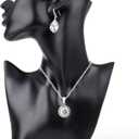 SOUJOY Jewelry Mannequin Display, Resin Display Stand Bust, Boutique Earring Holder Organizer for Show Jewelry, Necklace, Earrings, Rings