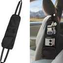 QUICTO Car Seat Storage Hanging Bag, Multi-Pocket Seat Side Organizer, Car Multifunctional Storage Mesh Net Pocket, Can Hold Mobile Phone, Wallet, Glasses, Suitable for Cars, SUVs, Trucks