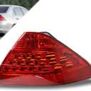 Tail Light Compatible With 2006 2007 Honda Accord Sedan Right Passenger Side Taillight W/Bulb W/O LED Board Replace 33550SDAA32(Red)