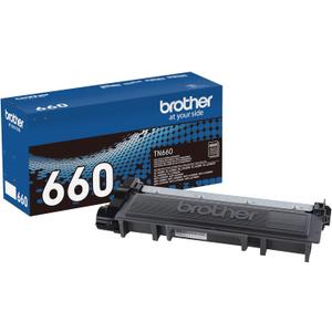 Brother Genuine High Yield Toner Cartridge, TN660, Replacement Black Toner, Page Yield Up To 2,600 Pages, Amazon Dash Replenishment Cartridge