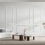 A20122WT30-Art3d Pre-Cut Wainscoting Accent Wall Panel Frame Kit,Ready to Assemble Wall Molding Kit for Interior Wall Décor,3 ToP 3 Bottom