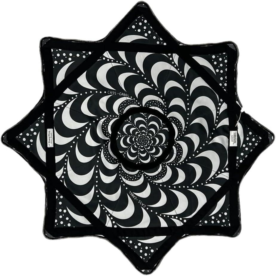 Spark Flow Star - 28" Diameter - Rechargeable Multi-Colored LED Lights - 3 Modes (Wonky Wormhole with Power Ring - Cass Cabel)