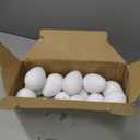 SallyFashion Wooden Fake Eggs for Nesting Boxes, 9 PCS White Easter Eggs for Craft Pretend Play Kitchen Accessories for Toddler Kids
