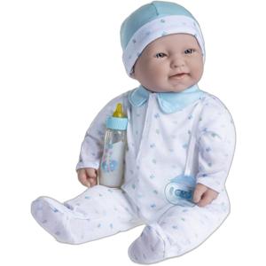Caucasian 20-inch Large Soft Body Baby Doll | JC Toys - La Baby | Washable |Removable Blue Outfit w/ Hat and Pacifier| For Children 2 Years +