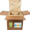 IDL Packaging 14" x 14" x 14" Insulated Shipping Box (USA-Made, 5.8-Gallon Capacity), Pack of 1 - Includes EcoMax Thermal-Paper Liners, Absorb Condensation - For Frozen Food, Meat, or Fish