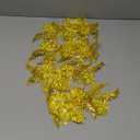 Uxcell 4 Pcs(2 Pairs) Flower Sequin Applique with Rhinestone Bead, 3D Embroidery Patch Sewing Addition Embellishments for Wedding Bridal Dress Clothes DIY Crafts Decor, Yellow