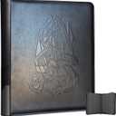 Toploader Card Binder, Oversized 9 Pocket 252 Top loaders Holder with Side-Loading Sleeves for Trading Cards in 3" x 4" Toploader