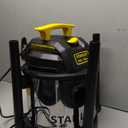 STANLEY 4 Gallon Wet Dry Vacuum, 4 Peak HP Stainless Steel 3 in 1 Shop Vacuum Blower with Powerful Suction, Vacuum for Job Site, Garage, Basement, Workshop, Top Handle, Portable Wet Dry Vac SL18301-4B
