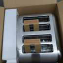 Cuisinart 4 Slice Compact Stainless Steel Toaster with Extra-Wide Slots for Bread, French Toast, Bagels & Pastries, Defrost & Reheat Functions, CPT-180P1, Brushed Stainless, Removable Crumb Tray