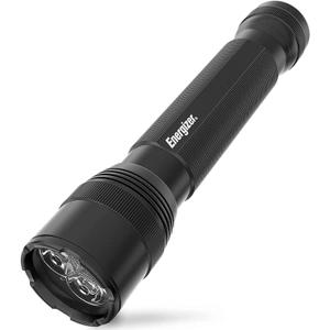 Energizer TAC 1000 LED Tactical Flashlight, Heavy Duty Bright Flashlight for Emergencies and Camping Gear, Water Resistant Flashlight, Batteries Included, Pack of 1, Black
