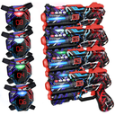 Laser Tag Guns Set of 4 Laser Tag Guns with Digital LED Score Display Vests,Gifts for Teens and Adults Boys & Girls,Adults and Family Fun,Gift for Kids Ages 8 9 10 11 12+Year Old Boy