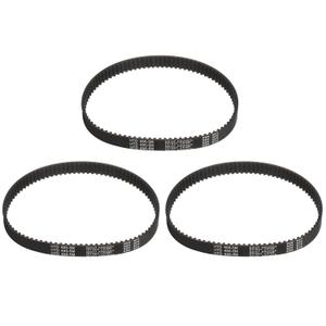 uxcell 3pcs HTD-5M Rubber Timing Belt 91 Teeth, 455mm Pitch Length x 15mm Width x 3.6mm Height, Closed Loop Pulley Timing Belt
