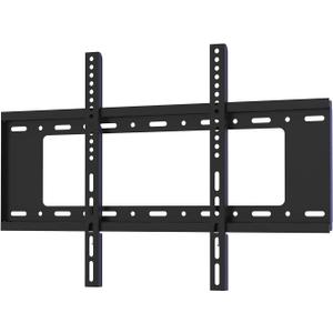 Fixed TV Wall Mount for 40"-80" TVs, VESA 200x200 to 600x400mm, Supports Up to 75kg, Easy Installation, Fits Most Studs and Concrete Walls, Black