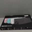 Wireless Keyboard and Mouse Combo - Full-Sized Ergonomic Keyboard with Wrist Rest, Phone Holder, Sleep Mode