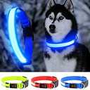YFbrite Ultra Light Adjustable LED Dog Collar, Light up Dog Collars Rechargeable Glowing in The Dark Collars Visiblity & Safety for Small, Dogs (Blue, Small)