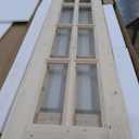 Easelife 30 x 84 in (Double 15x84 inch) Bifold French Glass Door,Sliding Folding Barn Doors with 2.8FT Hardware Track kit Included,Preassembled,Easy Install