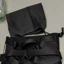 Airplane Foot Hammock, No Collapse Foot Rest for Plane Travel with Extended Adjustment Strap, Portable Desk Foot Hammock with Thickened Foam, Foot Sling Travel Essentials to Relax Your Feet