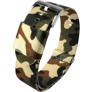 BARTON Elite NATO Style Watch Strap - 18mm, 20mm, 22mm or 24mm - Seat Belt Nylon Watch Bands