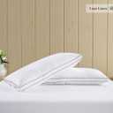 LANE LINEN Bed Pillows King Size Set of 1-20"x36" Medium Firm Down Alternative Pillows for Sleeping, Hotel Quality Back Stomach or Side Sleeper King Pillow 1 Pack, Cooling Soft Easy Care - White