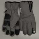 Krosa Winter Gloves For Men Women Made with 3M Thinsulate, Waterproof Ski Gloves for Cold Weather with 10 Touchscreen Fingers (XX-Large, Grey)