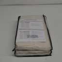 100% Blackout Shield Polyester Pinch Pleated Curtains Blackout, Pleated Drapes with Hooks 96 Inch Long 2 Panels Set, Polyester Blackout Curtains for Bedroom & Living Room, 40" W x 96" L, Cream