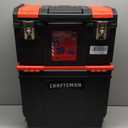 CRAFTSMAN 19-in. 3-in-1 Rolling Tool Box with Wheels, Red, Plastic, Lockable (CMST18614)