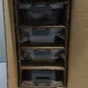 [5-Pack,36 Oz]Glass Meal Prep Containers 2 Compartments Portion Control with Upgraded Snap Locking Lids Glass Food Storage Containers, Microwave, Oven, Freezer and Dishwasher (4.5 Cups) (Gray)