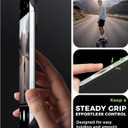 GRECAZO Magnetic Ultra Thin Frosted Designed for iPhone Air Frameless Case 6.5 inch [Compatible with MagSafe] Slim Minimalist Lightweight Matte Hard Cover Protective Borderless Case- Black