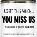 Younift Funny Scented Candle, We Will Miss You, Moving Away Gifts for Friend, Farewell, Goodbye, Going Away Gifts for Coworkers Women, Men, Boss, Coworker Leaving, Retirement Presents - 9 oz