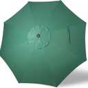 Blissun 9ft Patio Umbrella Replacement Canopy, Market Umbrella Top, Outdoor Table Umbrella Canopy for 8 Ribs, Canopy Only