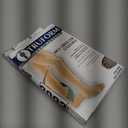 Truform Anti Embolism Stockings, Thigh High Post Surgery Recovery Hospital Style, 18 mmHg Compression for Men and Women, Full Length Ted Hose, Open Toe, Beige, Medium