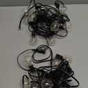 100ft 2-Pack Outdoor G40 LED Globe String Lights Dimmable Waterproof Shatterproof Light Strings with 52 Bulbs Connectable Commercial Hanging Lights for Christmas Patio House Backyard Balcony Party (Black)