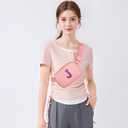 2 x 6 7 8 9 10 11 12 Year Old Girl Gifts Personalized Birthday Gifts for Her Sister Daughter Initial Crossbody Bag Fanny Pack Purse for Teen Girl Gifts Trendy Stuff Preppy Stuff (Light Pink-J)