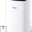 5000 Sq.Ft Dehumidifier For Basements 100 Pints, With 2.15 Gallons Water Tank, Darin hose and App Control, Smart Compressor Quiet operation,Ideal for Basement,Bedroom,Living room,Bathrooms