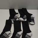Men's Cotton Moisture Wicking Heavy Cushion Crew Work Socks,6-12, 6Pairs (6-9 Tall)